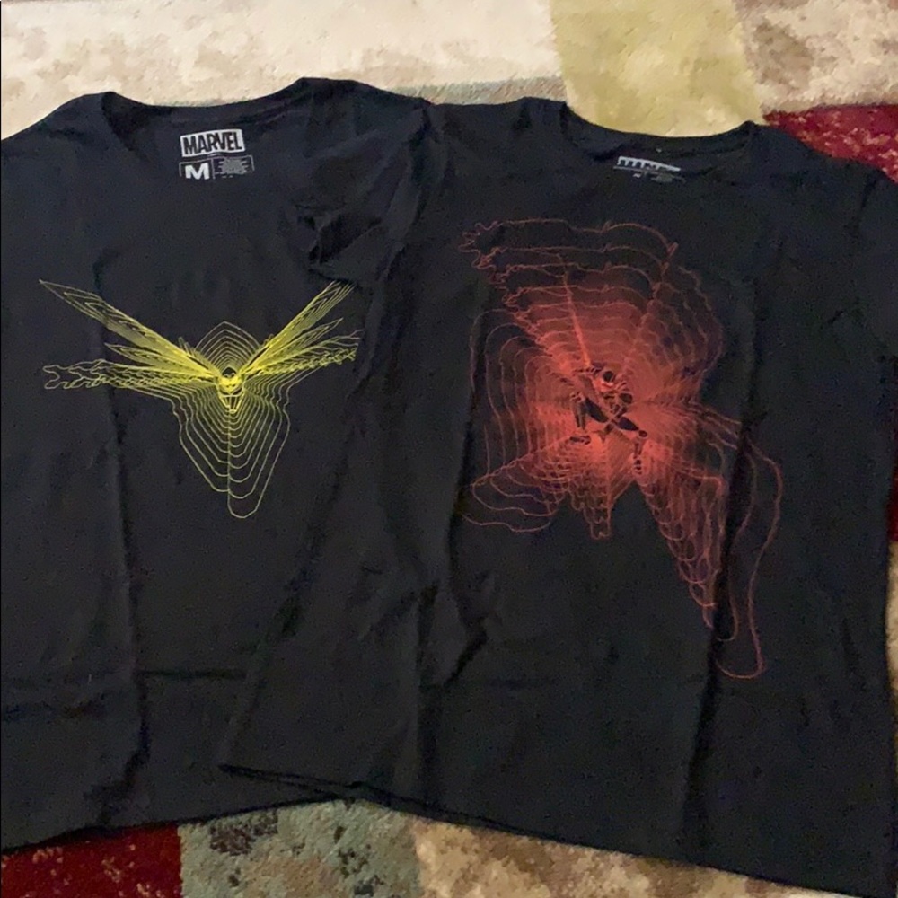 Ant-man and wasp making t-shirts